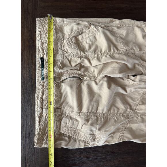 Lauren Ralph Lauren Pants Womens 10 Khaki Utility Safari Ruched Tie - Picture 6 of 9